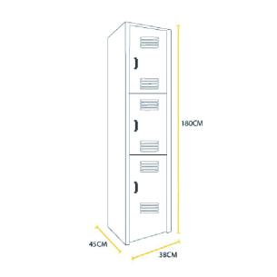 Locker Metalico 3 - Puertas