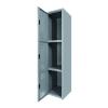 AirStore Trio: Locker Metálico de 3 Puertas con Compartimento Superior y Ventilación