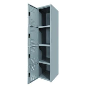 AirStore Quad: Locker Metálico de 4 Puertas con Compartimento Superior y Ventilación