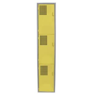 Locker Color Amarillo - 3 Puertas
