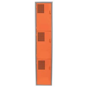 Locker Color Naranja - 3 Puertas