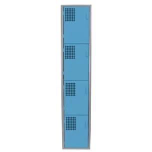 Locker Color Azul - 4 Puertas