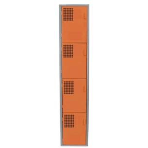 Locker Color Naranja - 4 Puertas