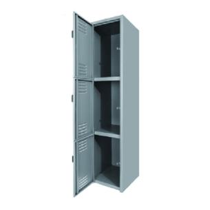 SafeVent Trio: Locker Metálico de 3 Puertas con Ventilación